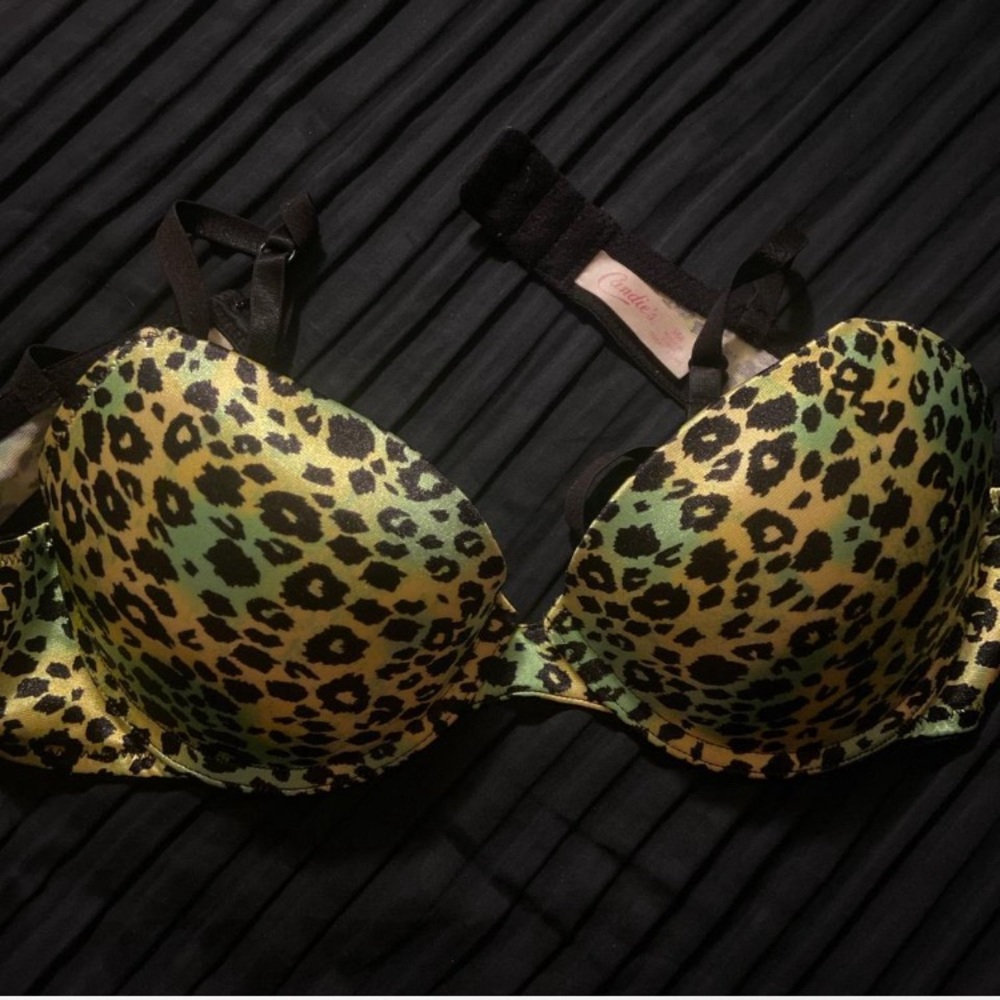 Candie’s 34B Cheetah Print Push Up Bra